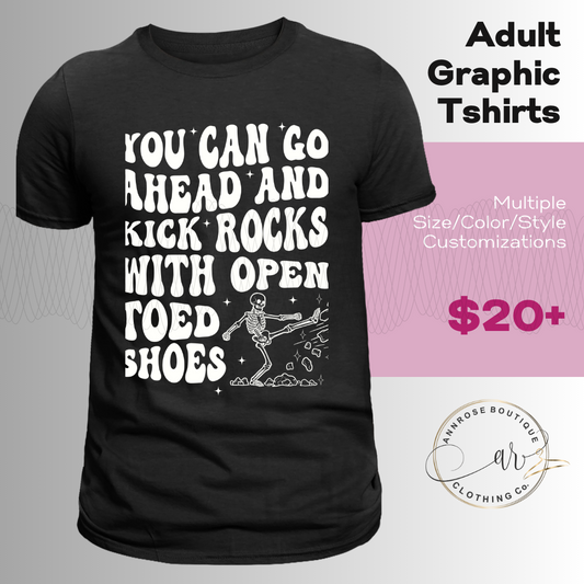 Kick Rocks White Graphic T-shirt