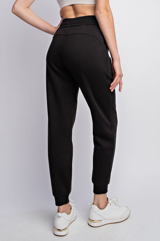 Black Fitted Sweatpants