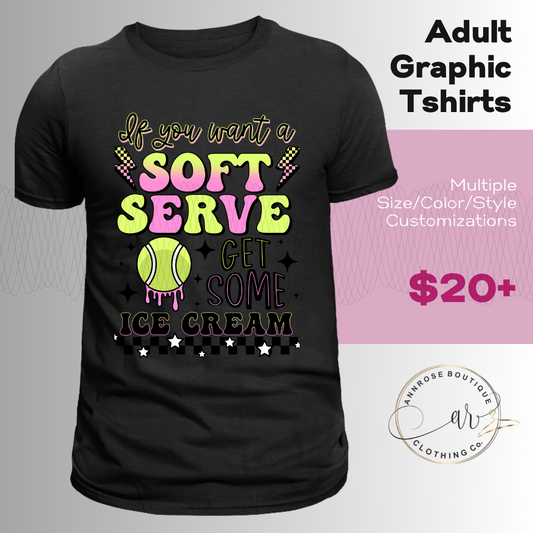 Softball Soft Serve Graphic T-shirt