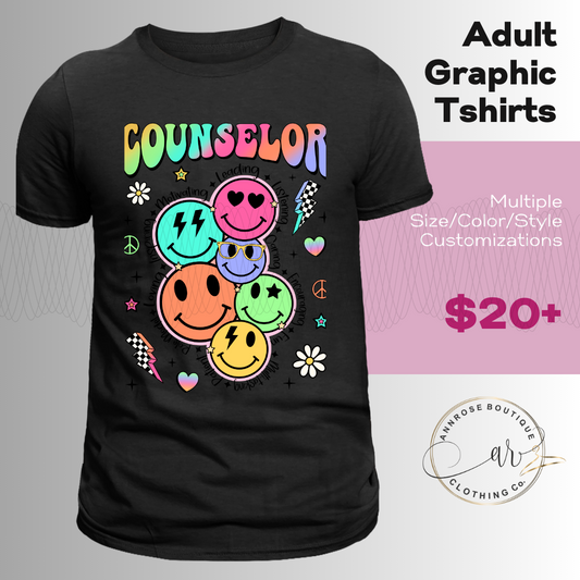 Counselor Graphic T-shirt