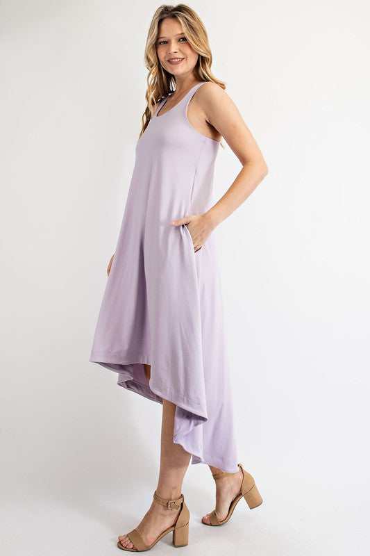 Lavender High Low Dress