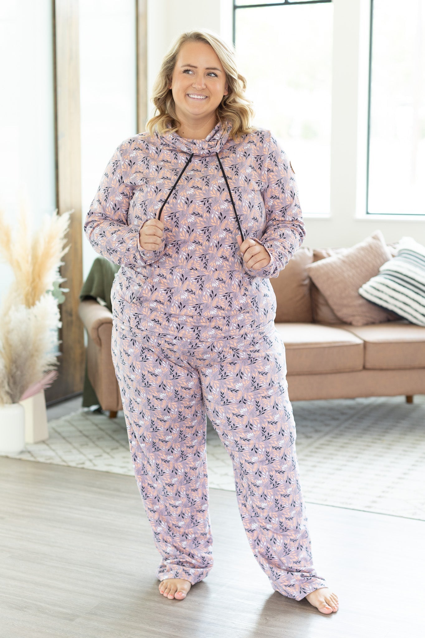 IN STOCK Cloud Lounge Pants - Mulberry Leaves - AnnRose Boutique