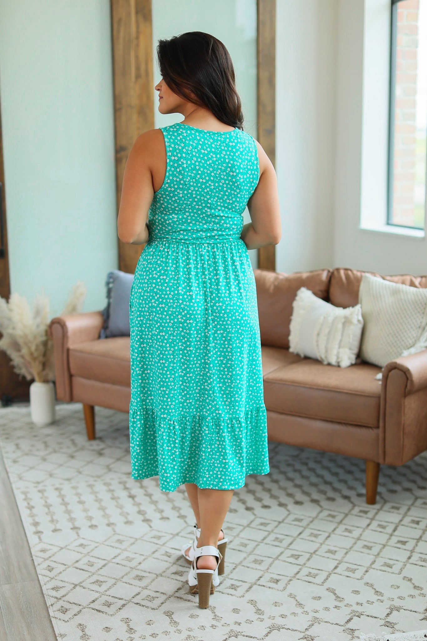 Dress - Turquoise Floral