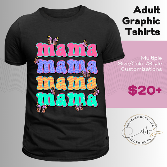 Mama Butterfly Graphic T-shirt