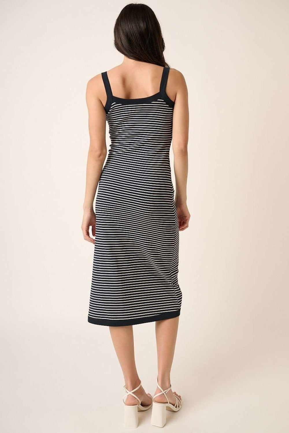 Striped Midi Cami Dress