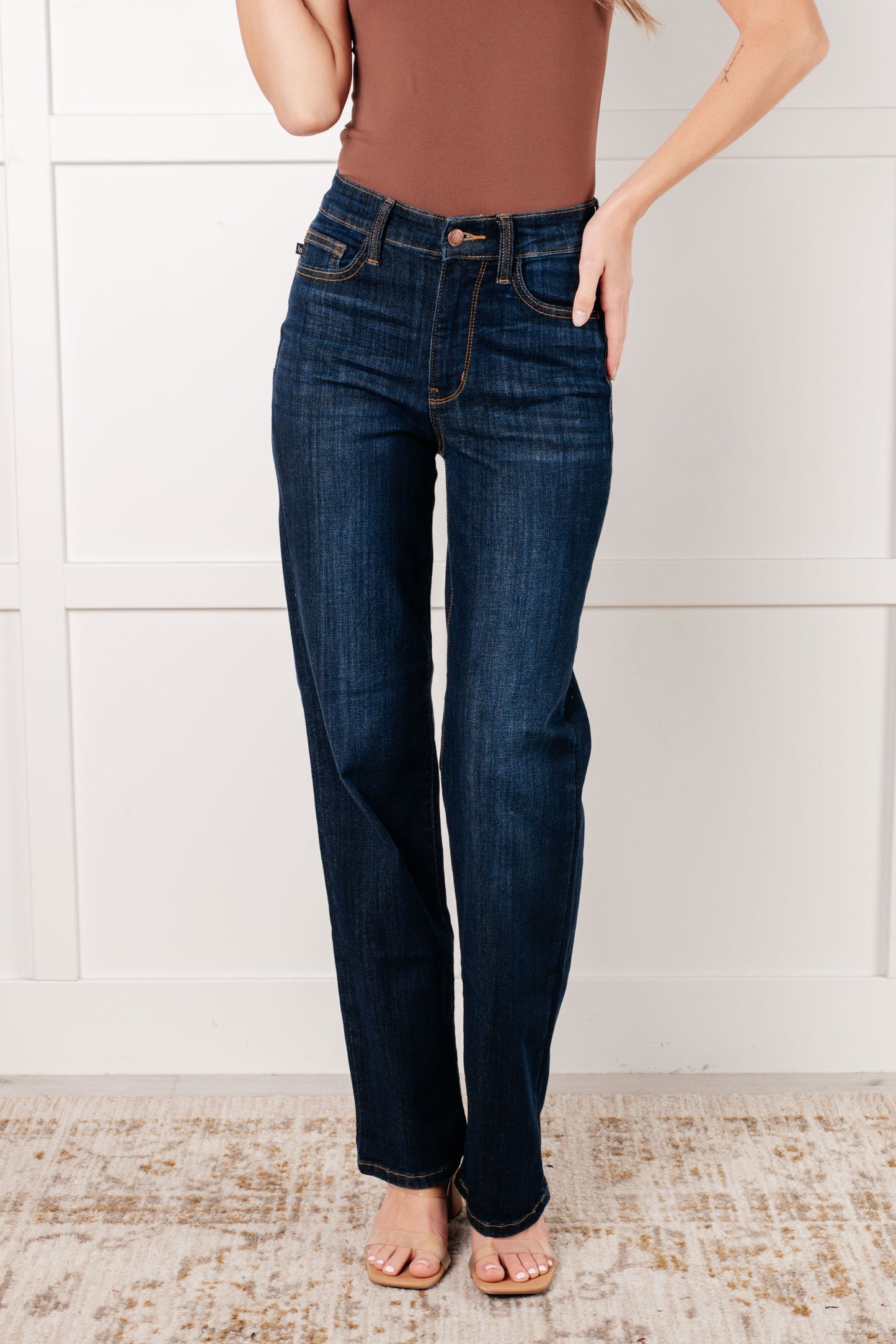 Judy Blue High Rise Classic Straight Jeans