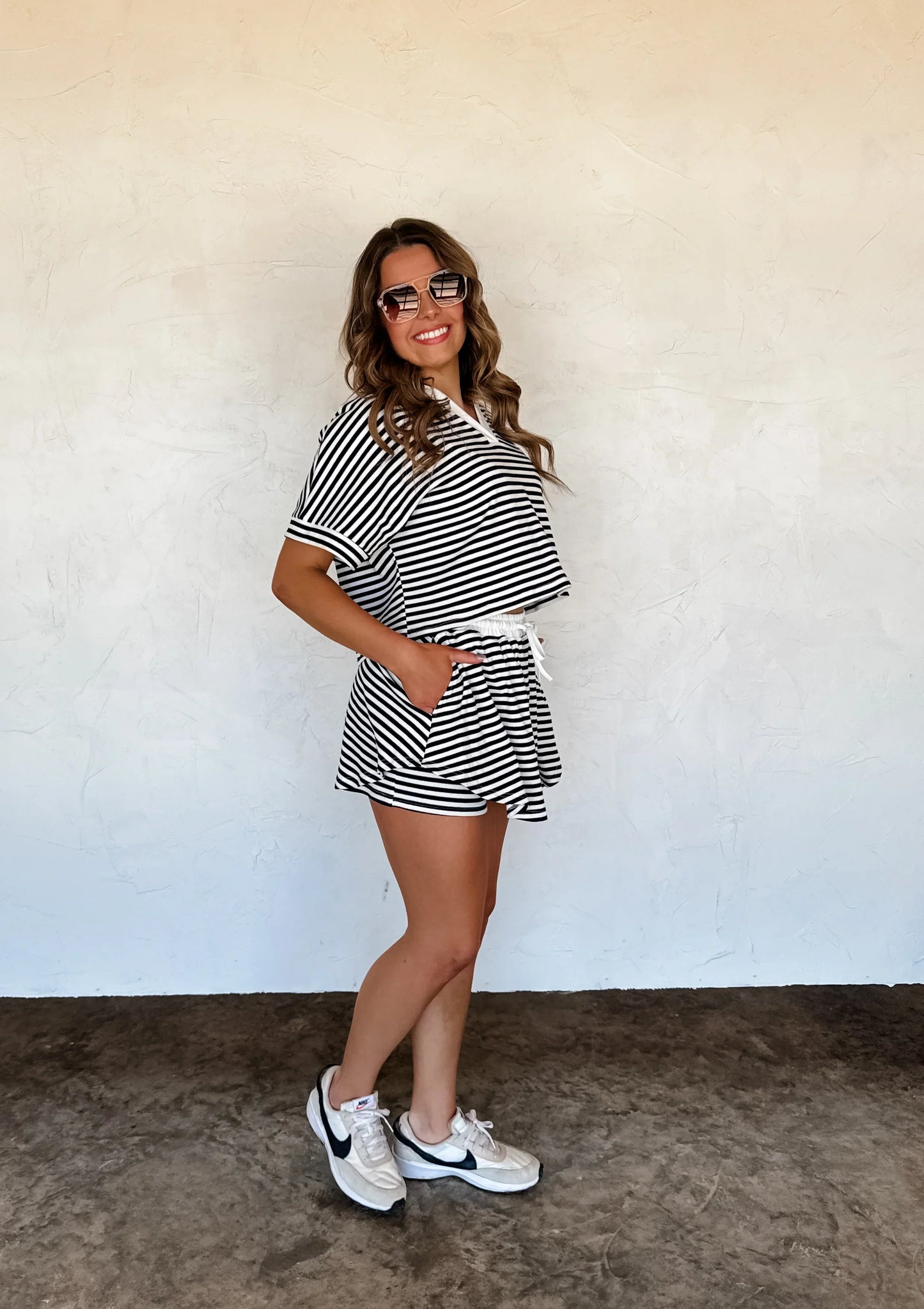 PREORDER: Harbor Stripe Skort Set in Two Colors