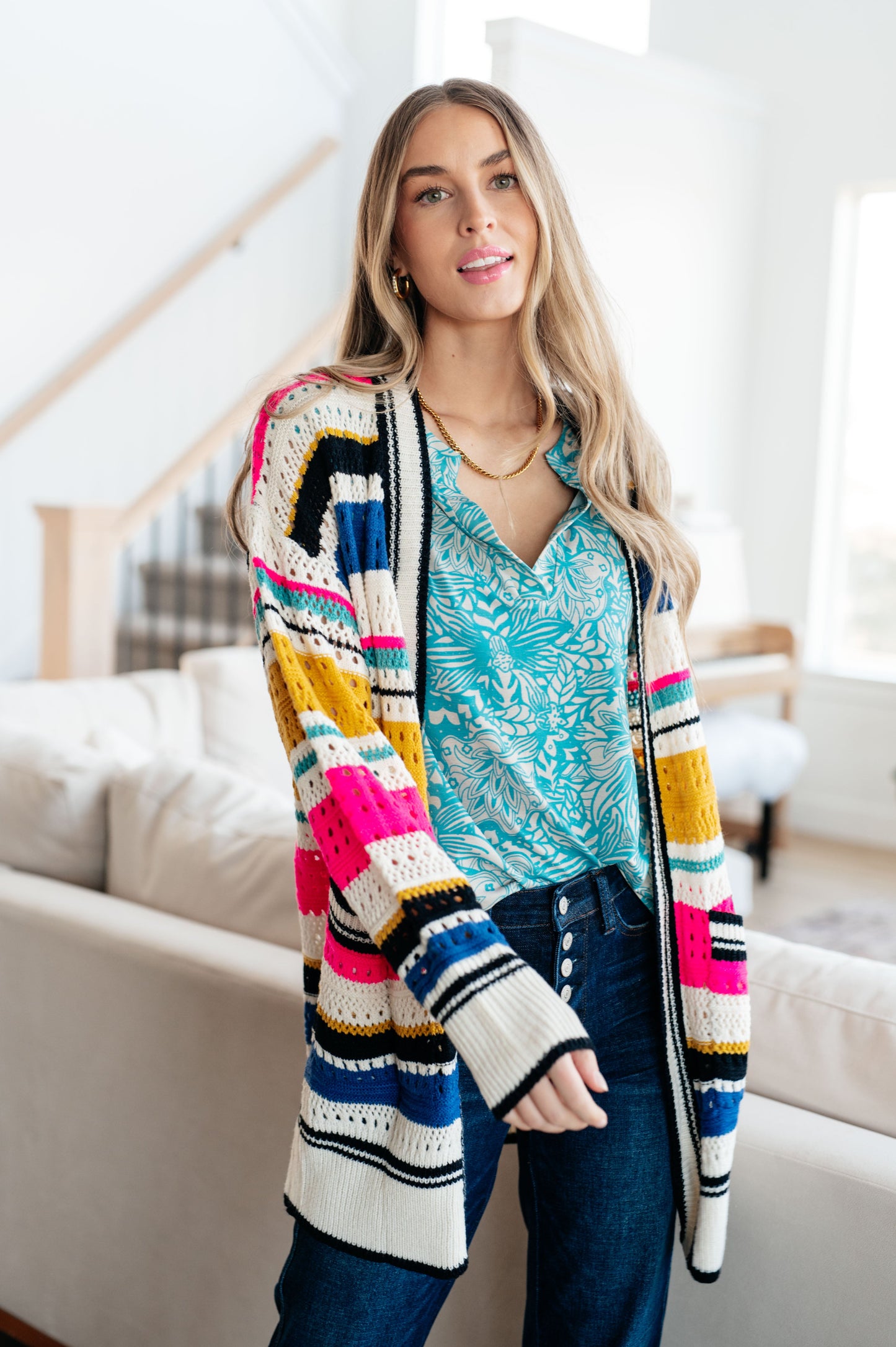 Striped Cardigan