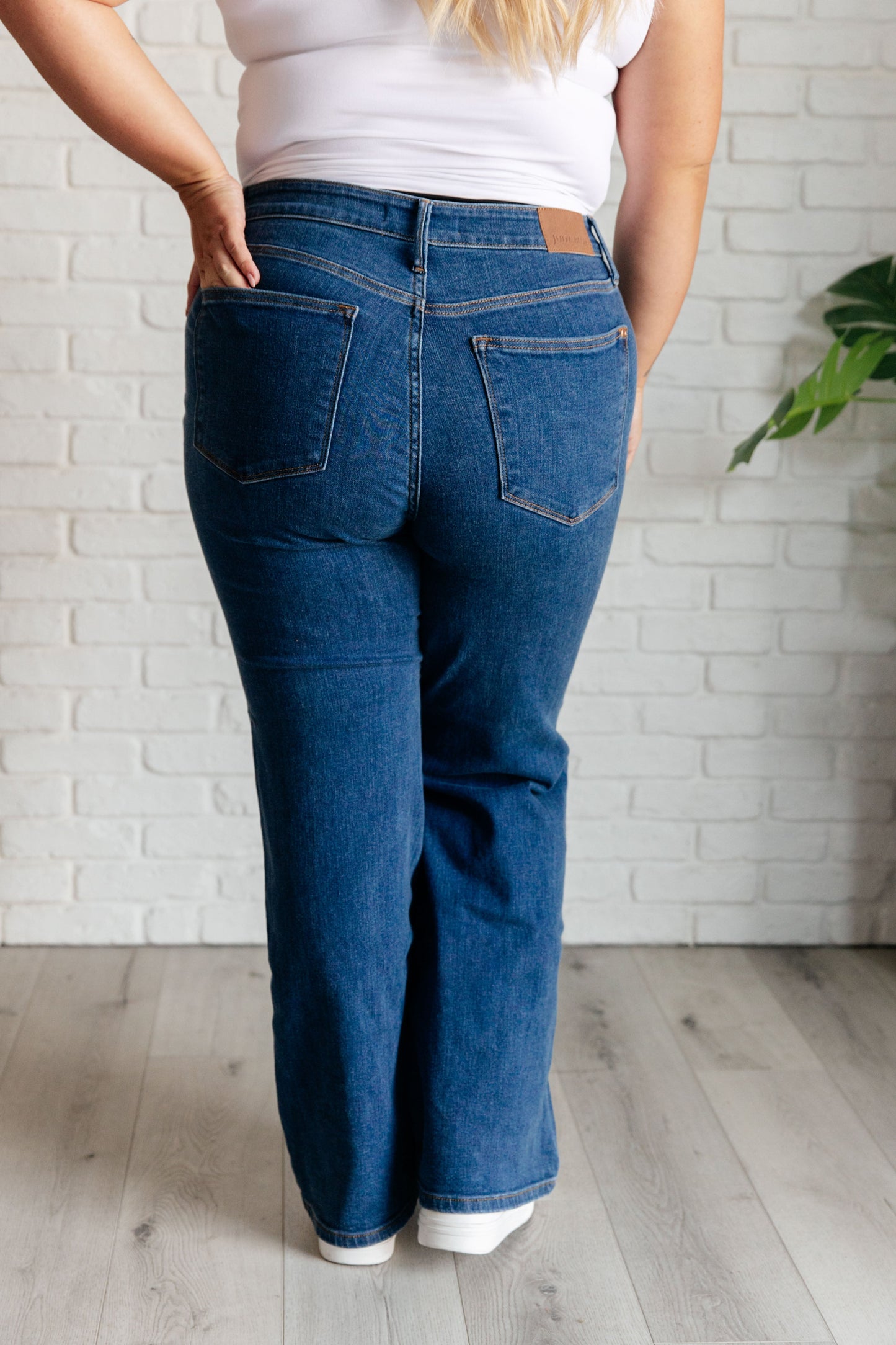 Judy Blue High Rise Vintage Wide Leg Jeans