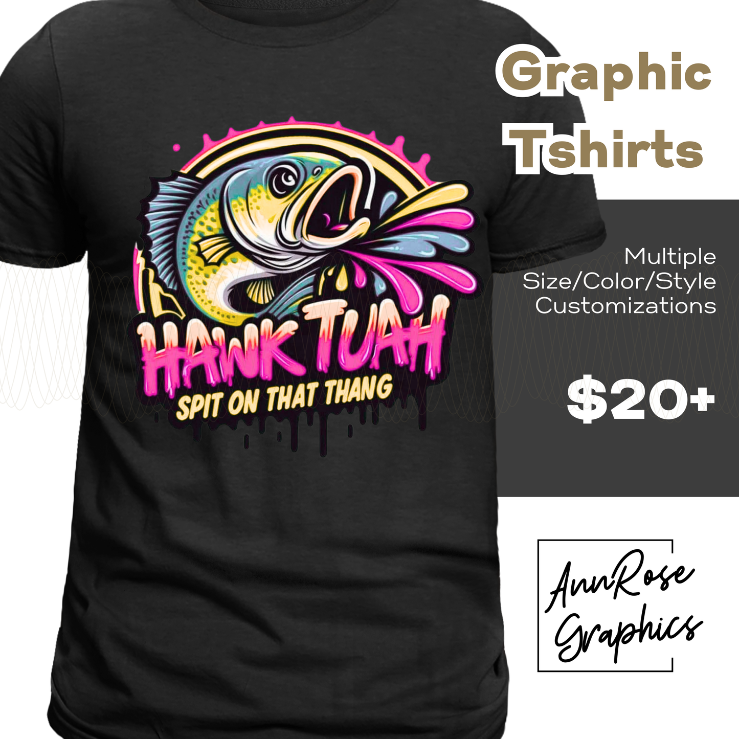 Hawk Tuah Graphic Tshirt