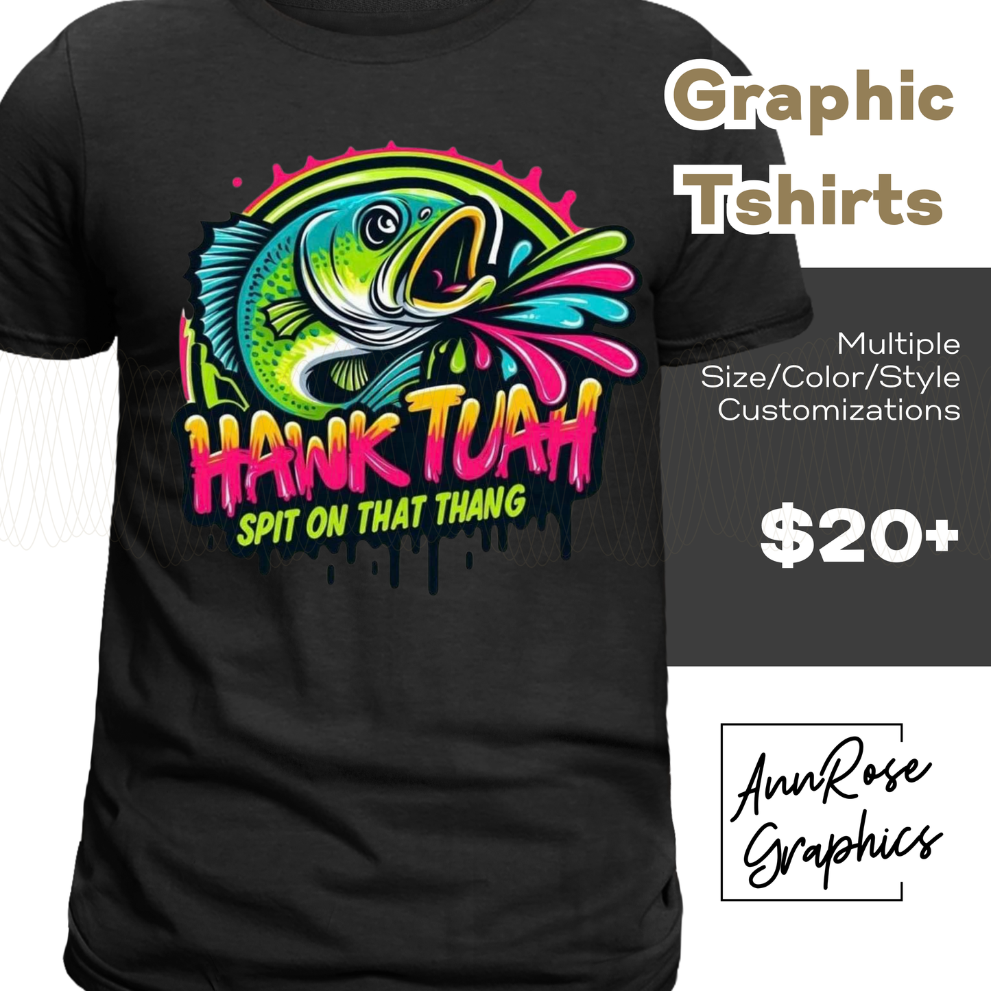 Hawk Tuah Graphic Tshirt