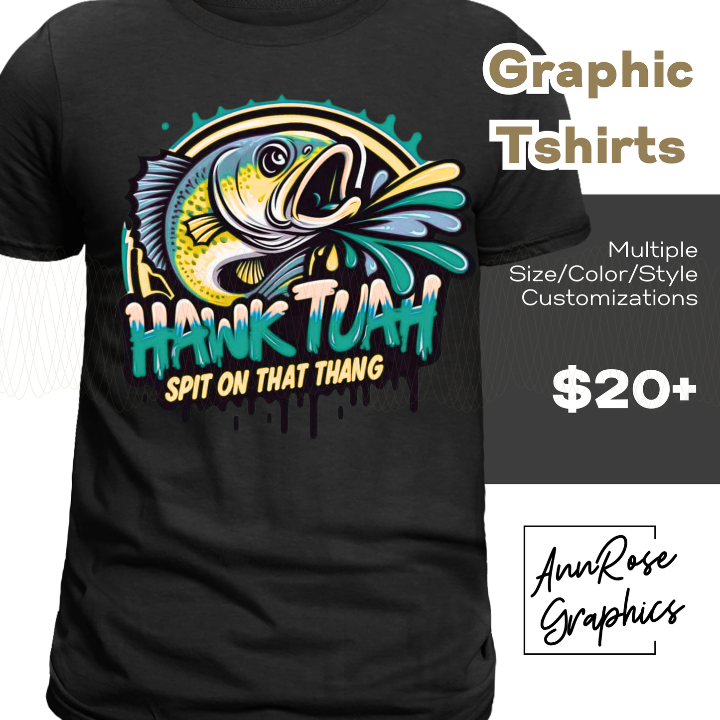 Hawk Tuah Graphic Tshirt