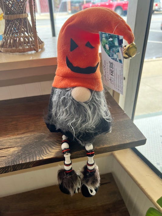 Orange Halloween Gnome Decor