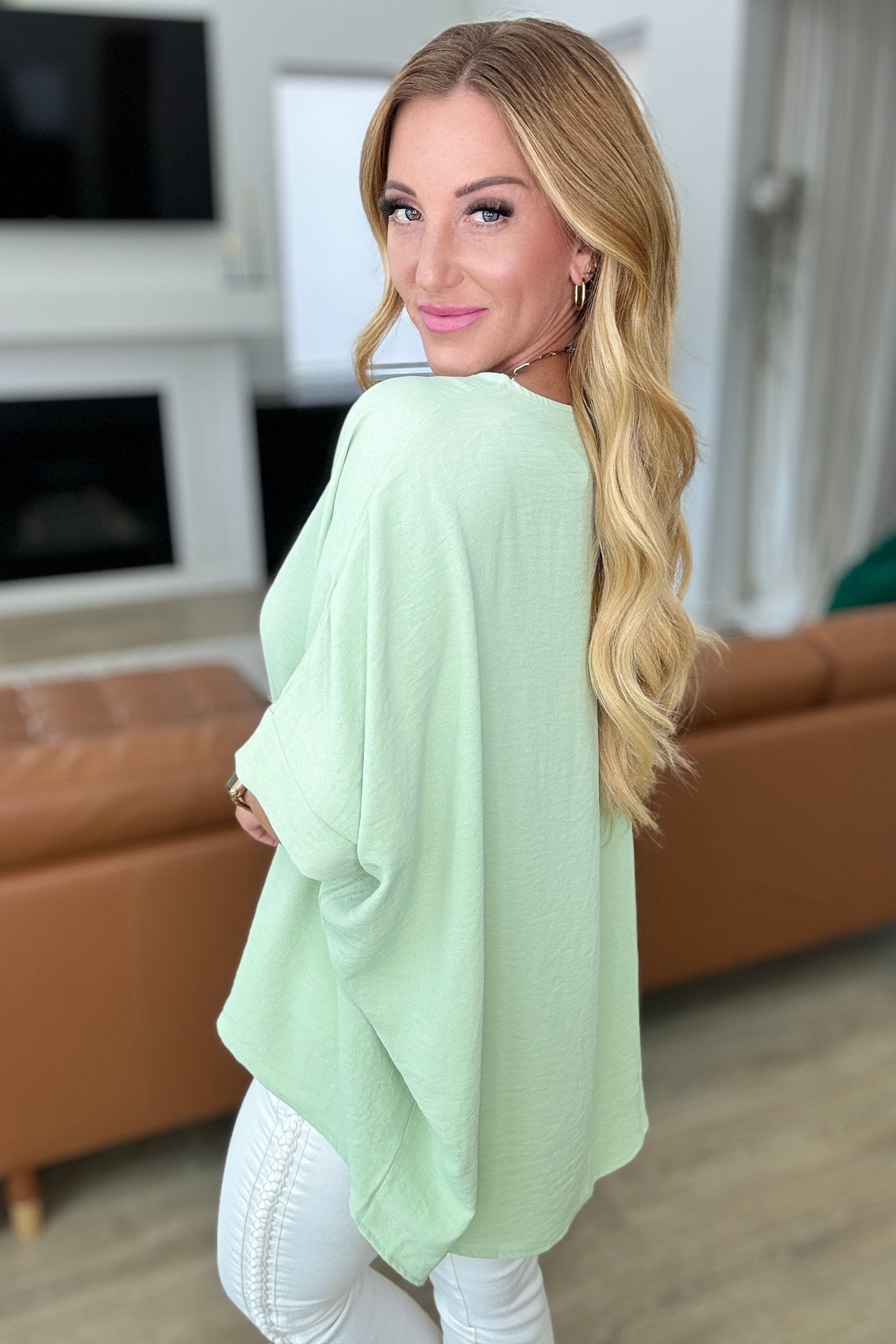 Dolman Sleeve Top in Sage