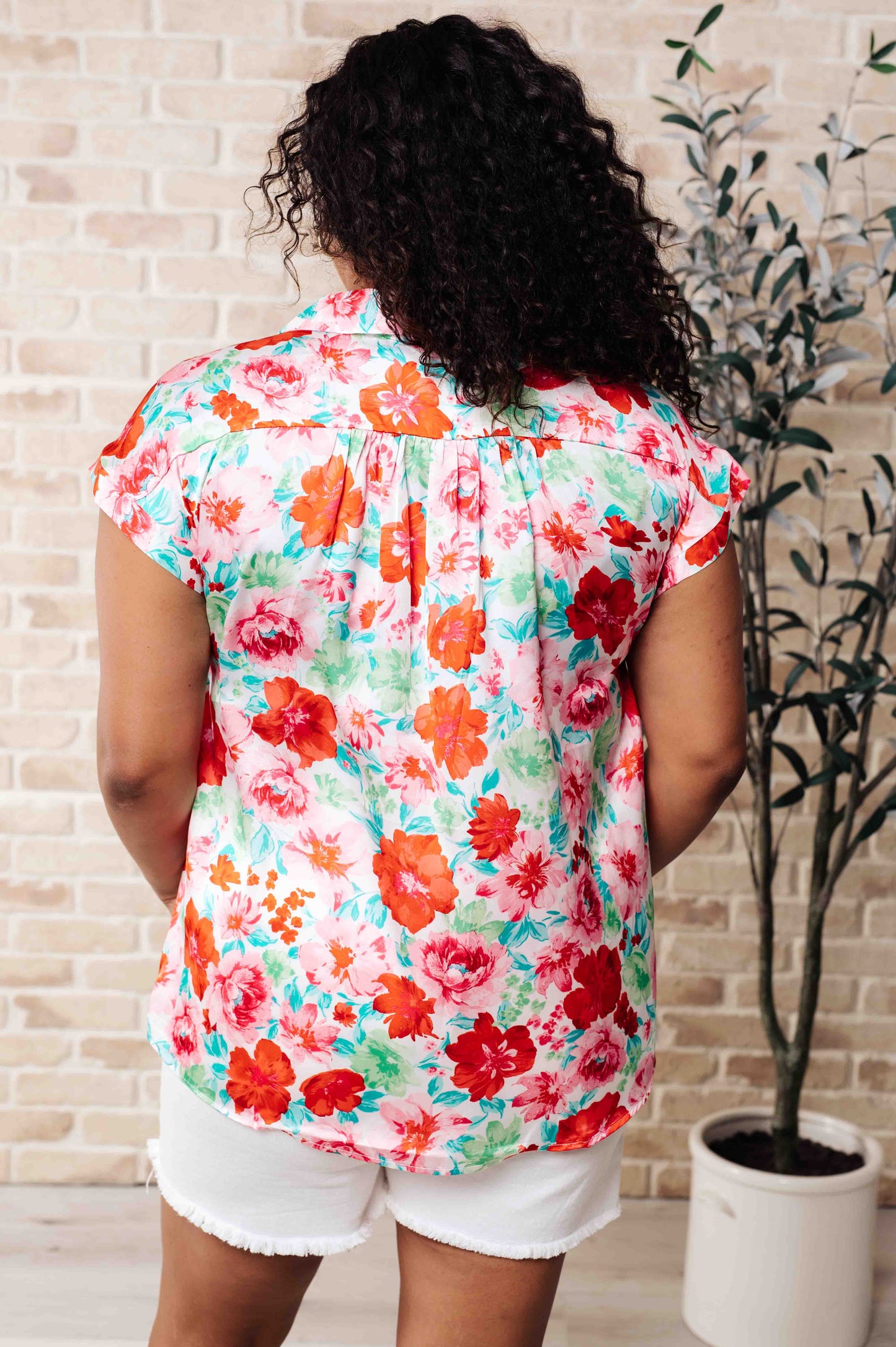 Floral Collared Blouse