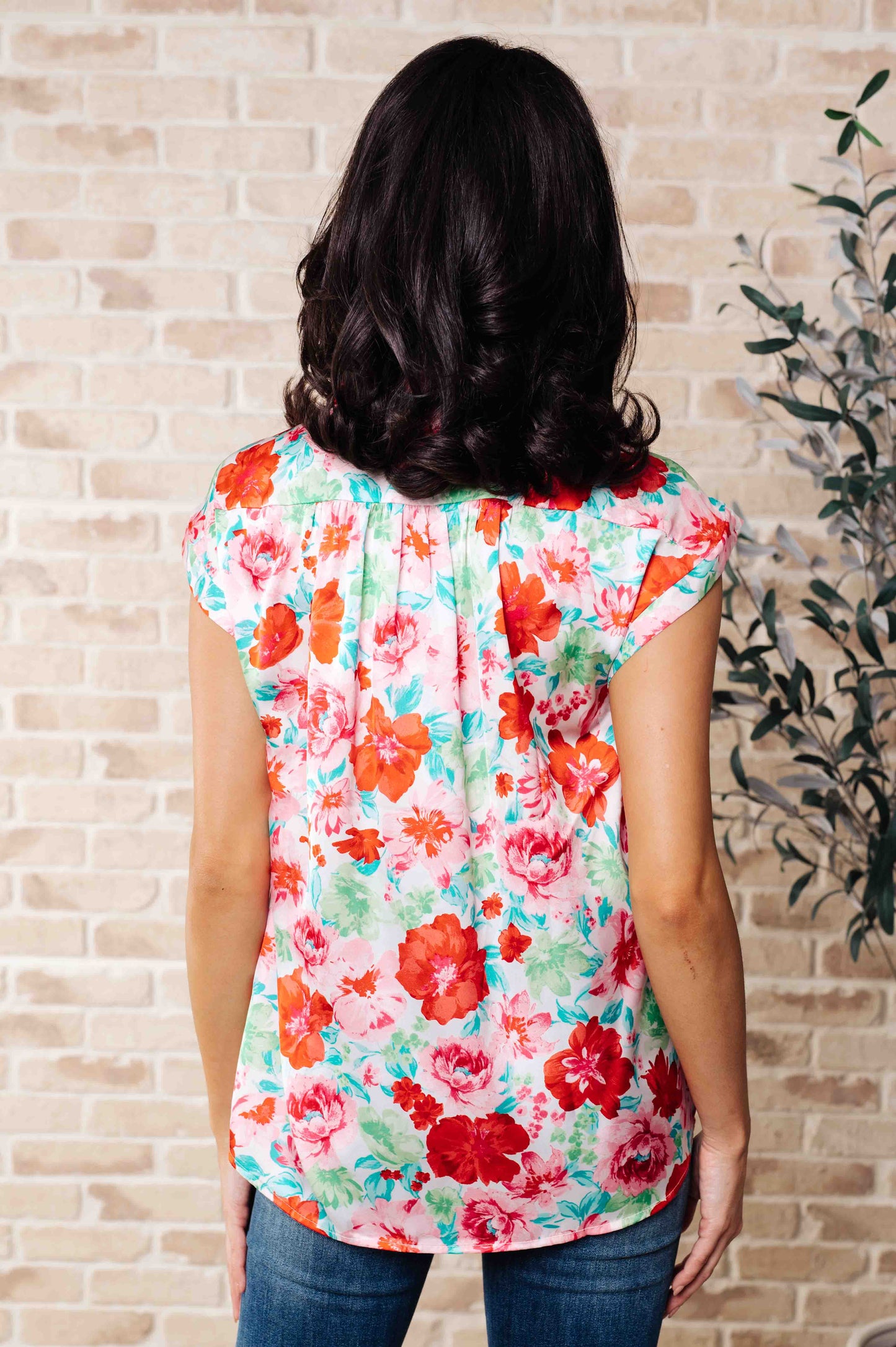 Floral Collared Blouse