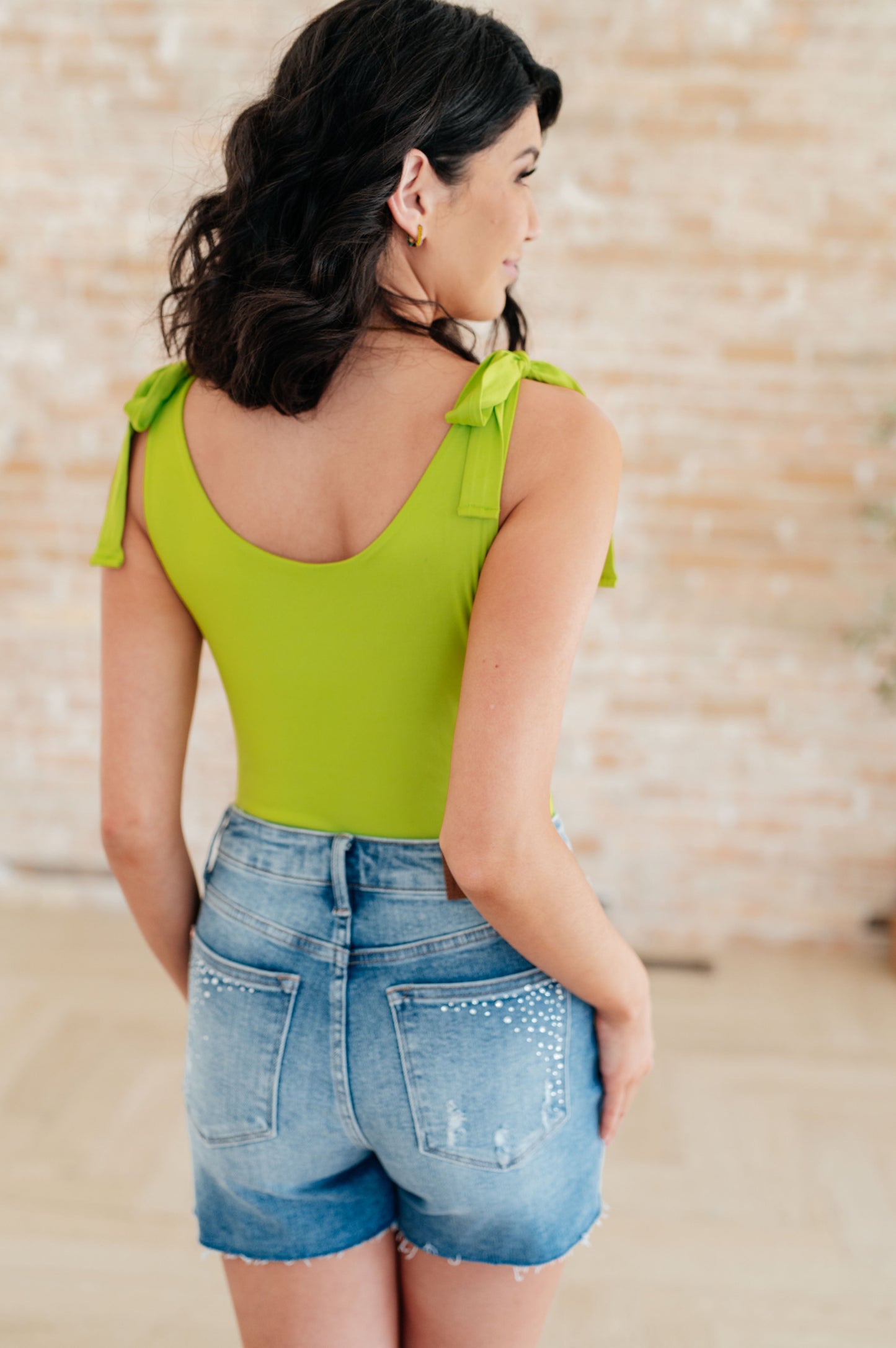 Bodysuit in Lime