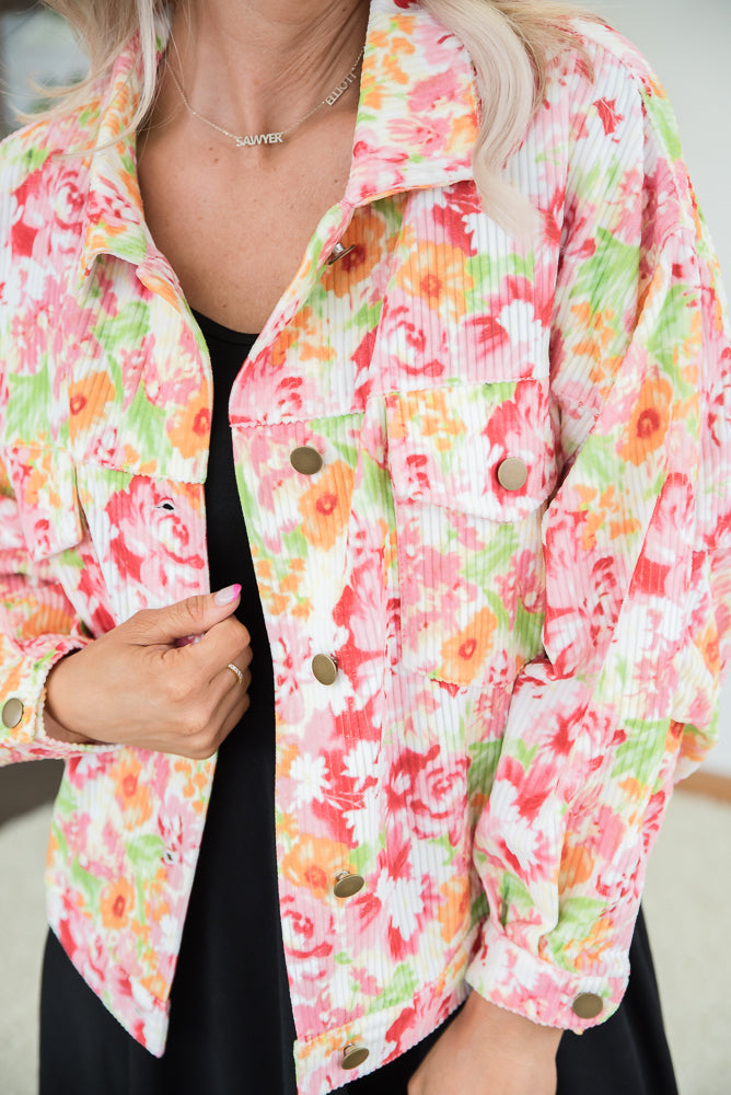 Floral Jacket - AnnRose Boutique