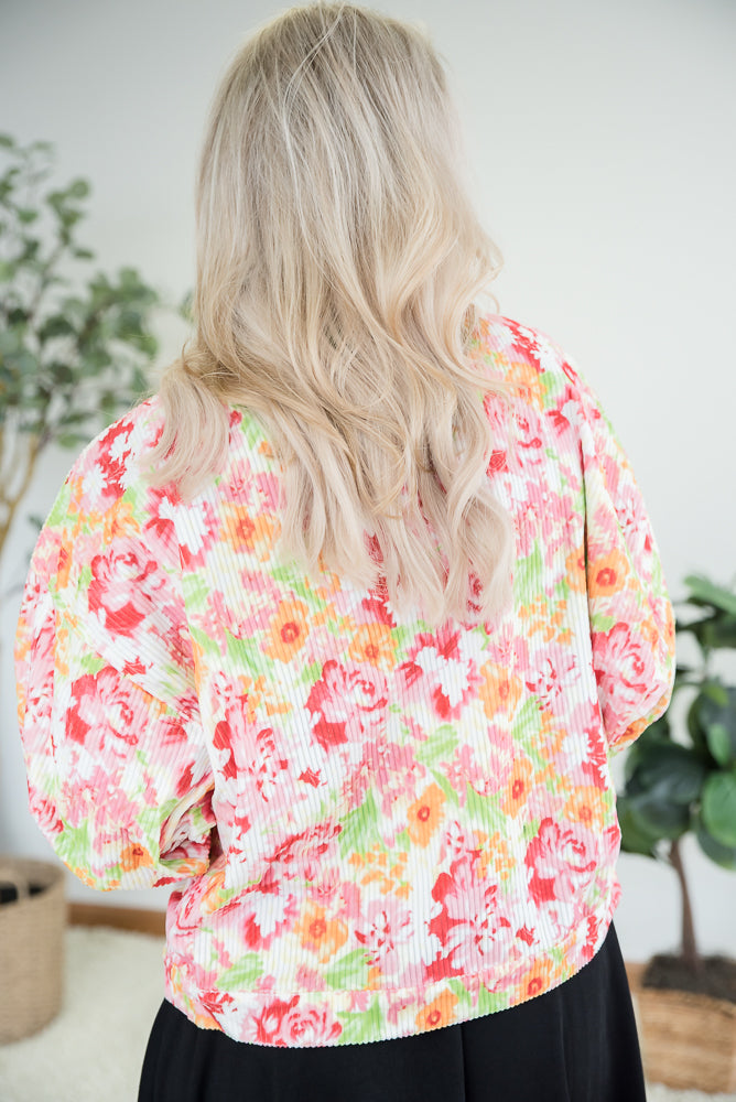 Floral Jacket - AnnRose Boutique