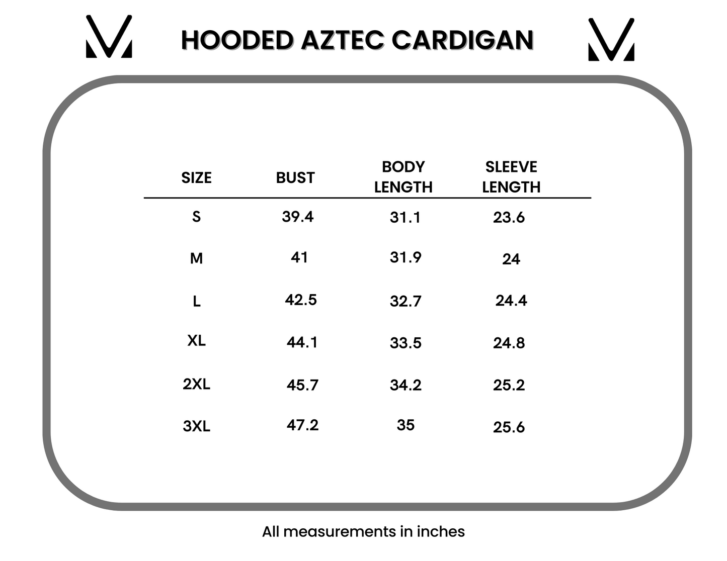 Hooded Aztec Cardigan - Black and Cream