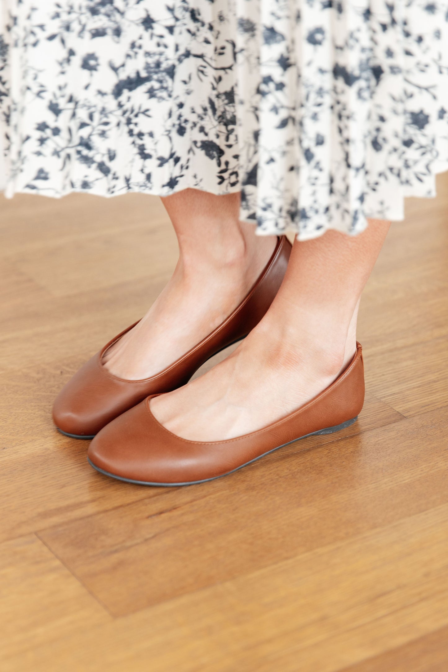 Ballet Flats in Camel