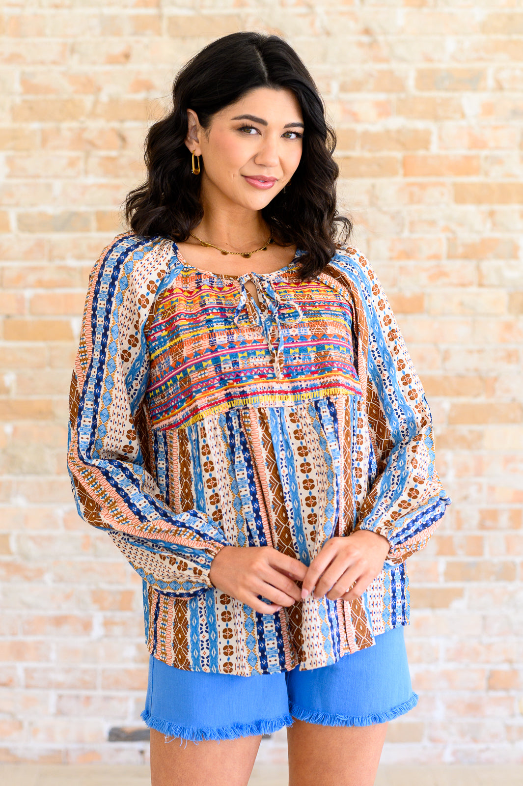 Boho Tunic in Navy Mauve