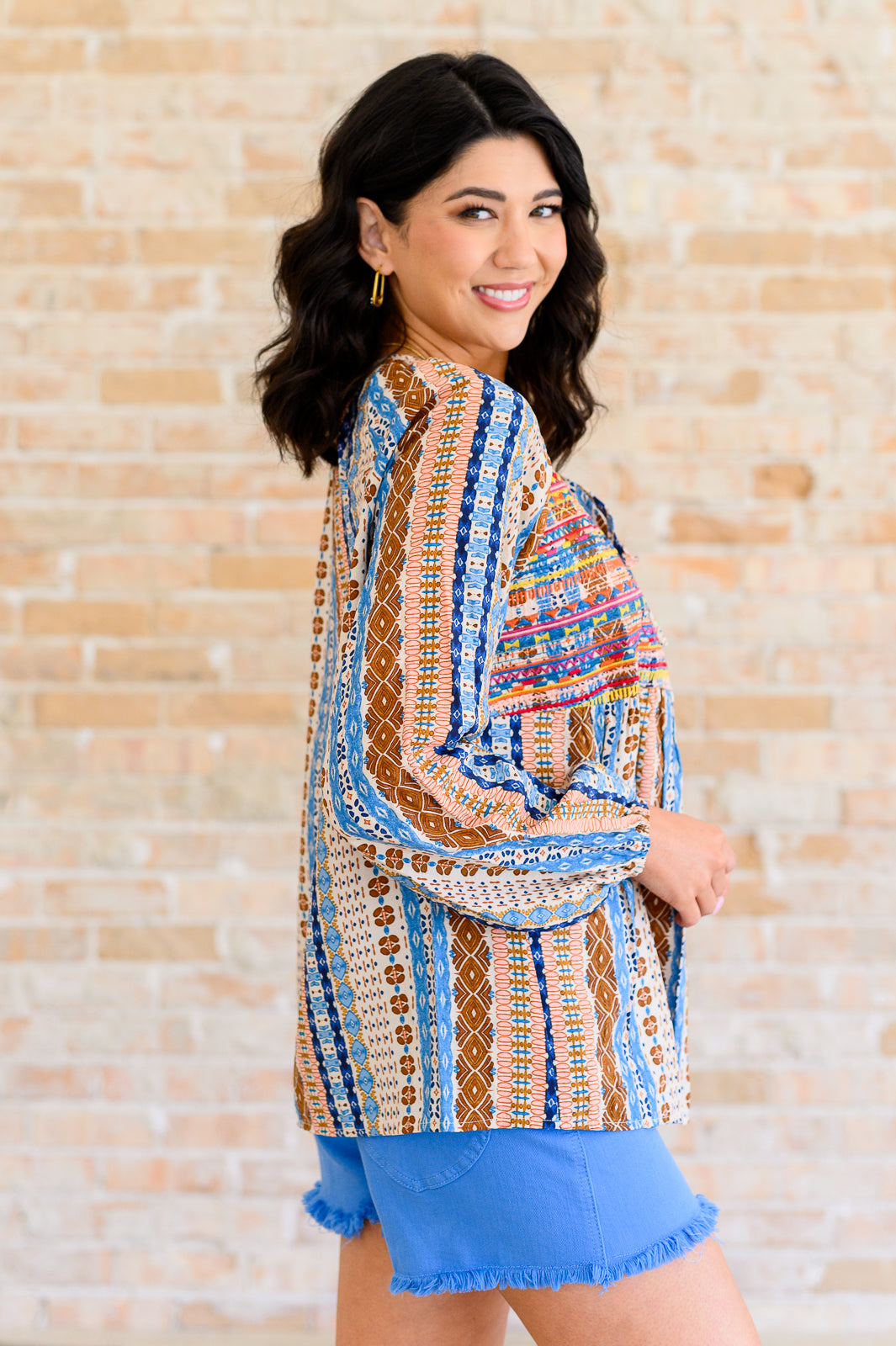 Boho Tunic in Navy Mauve