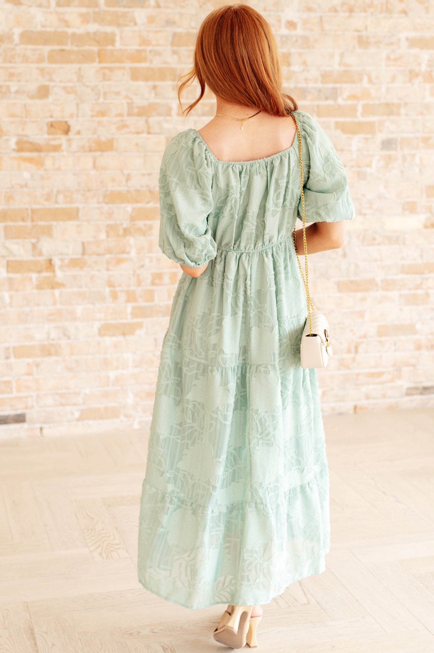 Tiered Balloon Sleeve Dress