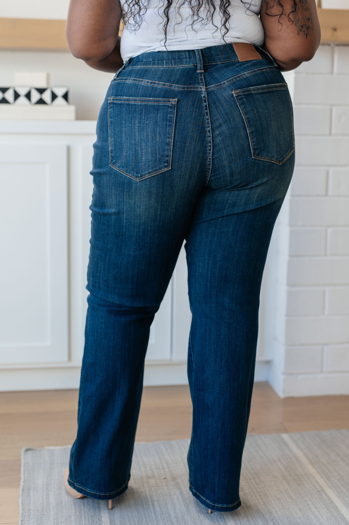 Judy Blue High Rise Pull On Slim Bootcut Jeans