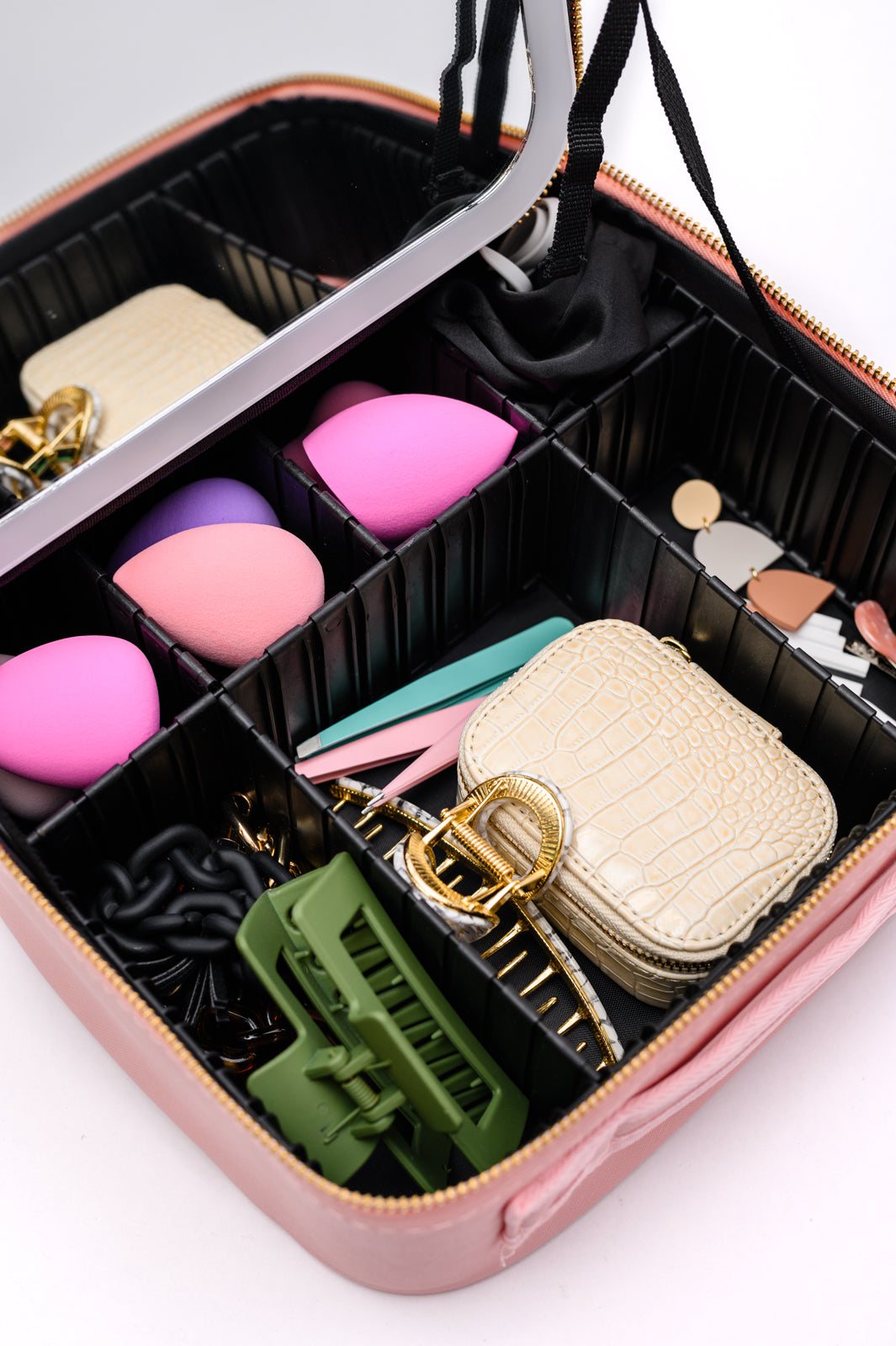 LED Makeup Case in Pink