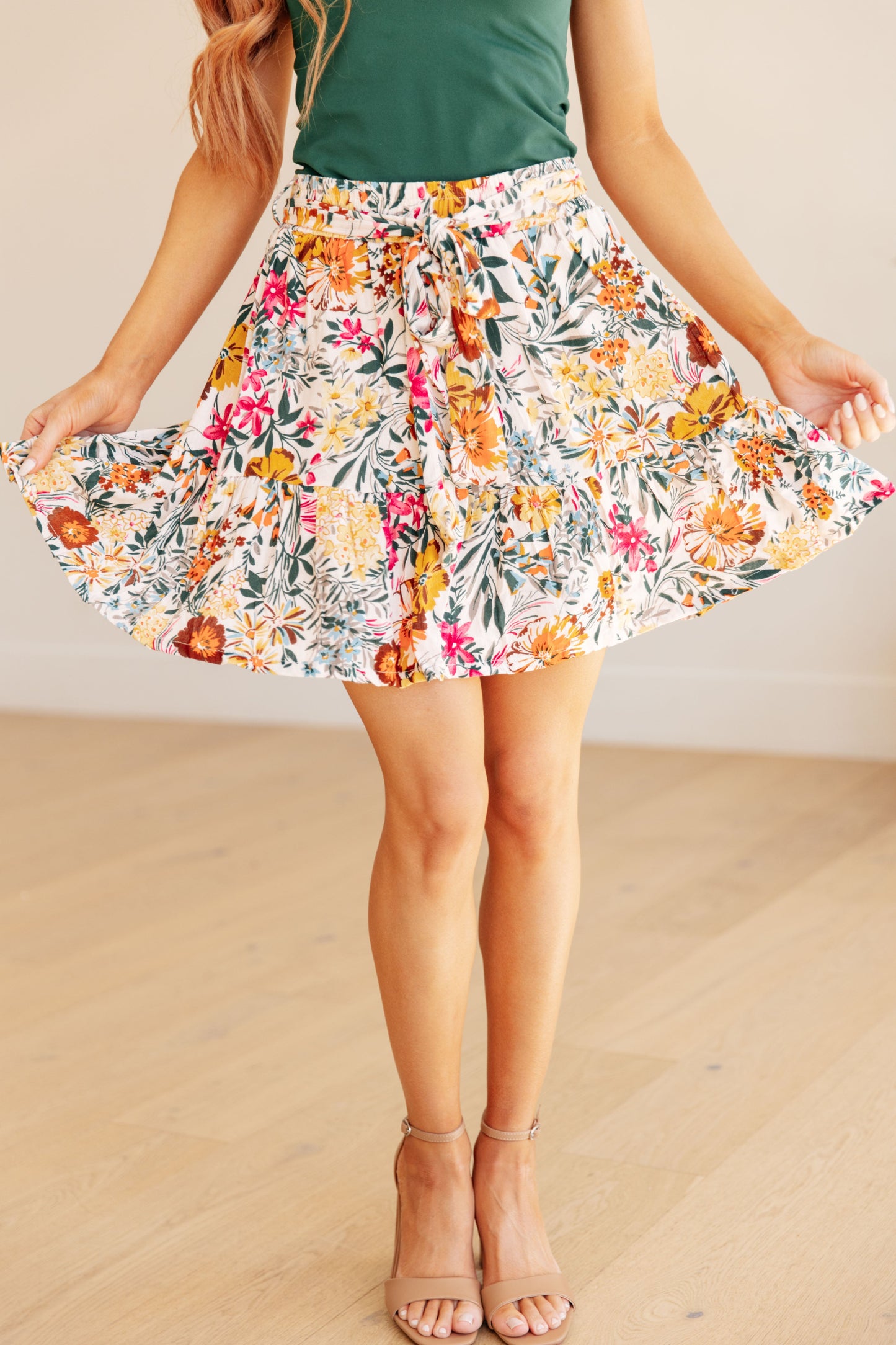 Spring Floral Skirt