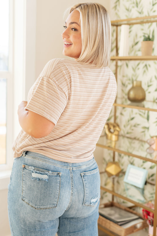 Boxy Top in Taupe