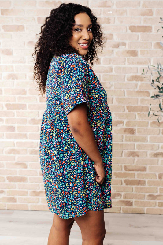 Blue Floral Dress