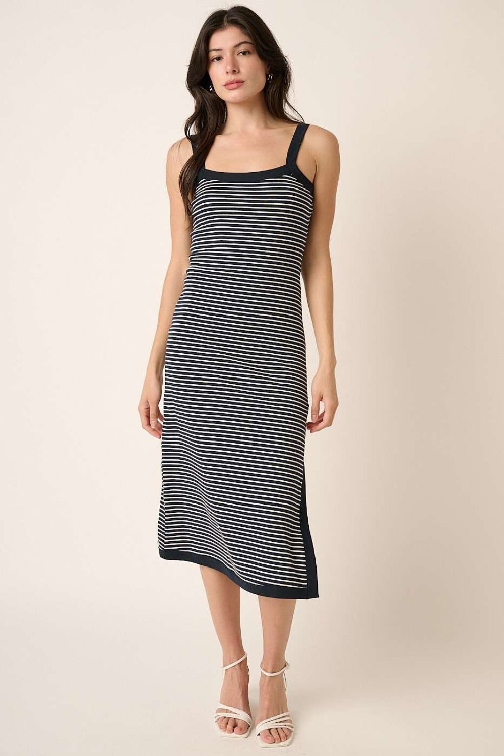 Striped Midi Cami Dress