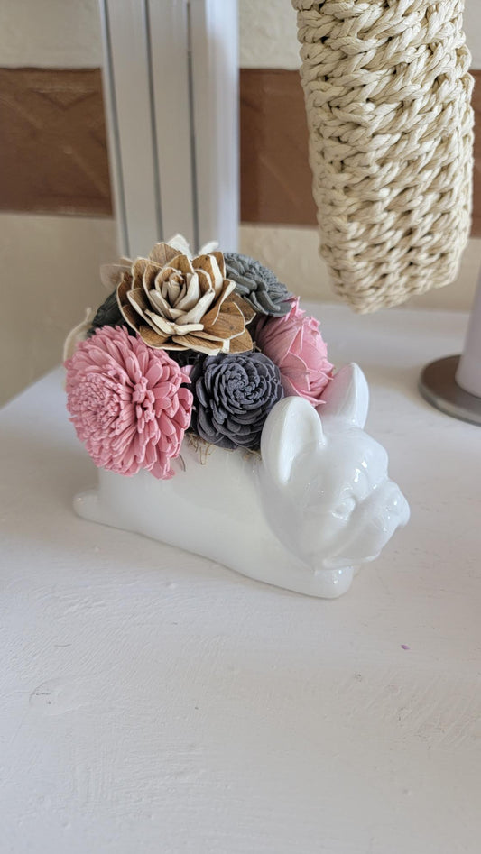 Small Special Vase Wooden Flowers - AnnRose Boutique
