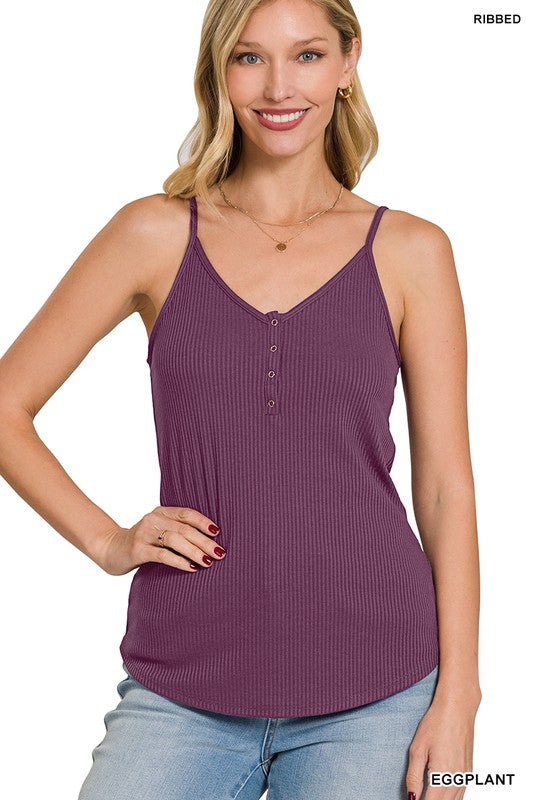 Misses Ribbed Cami - AnnRose Boutique