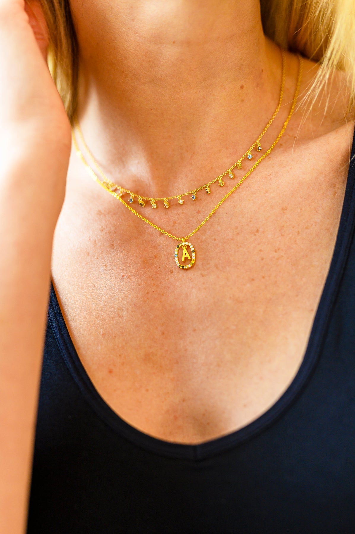 Dipped Initial Necklace