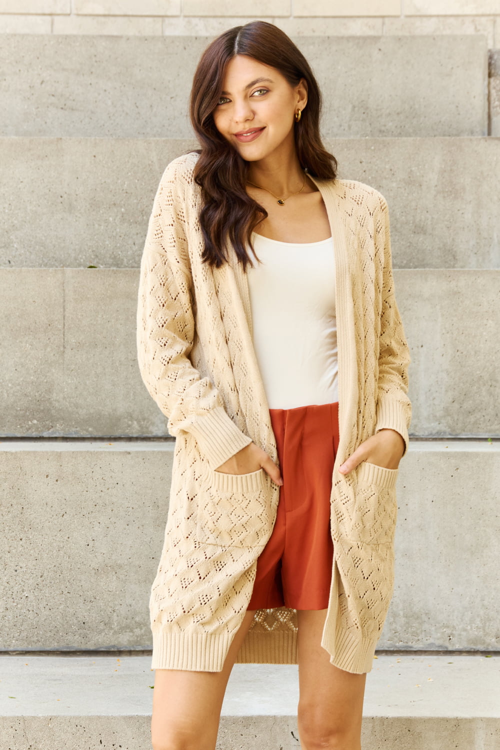 Open Front Sweater Cardigan - AnnRose Boutique