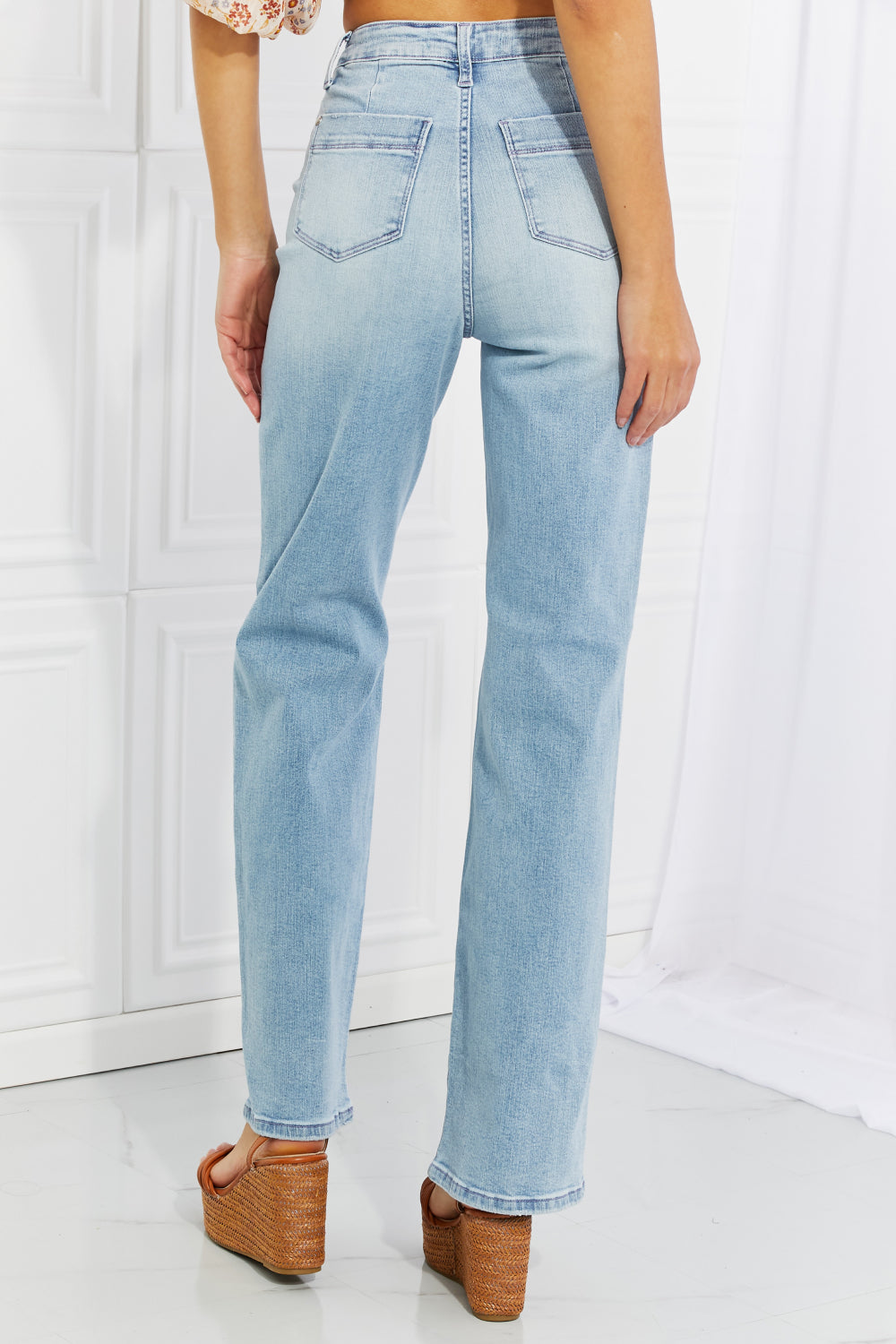 Judy Blue High Waist Wide Leg Jeans* - AnnRose Boutique