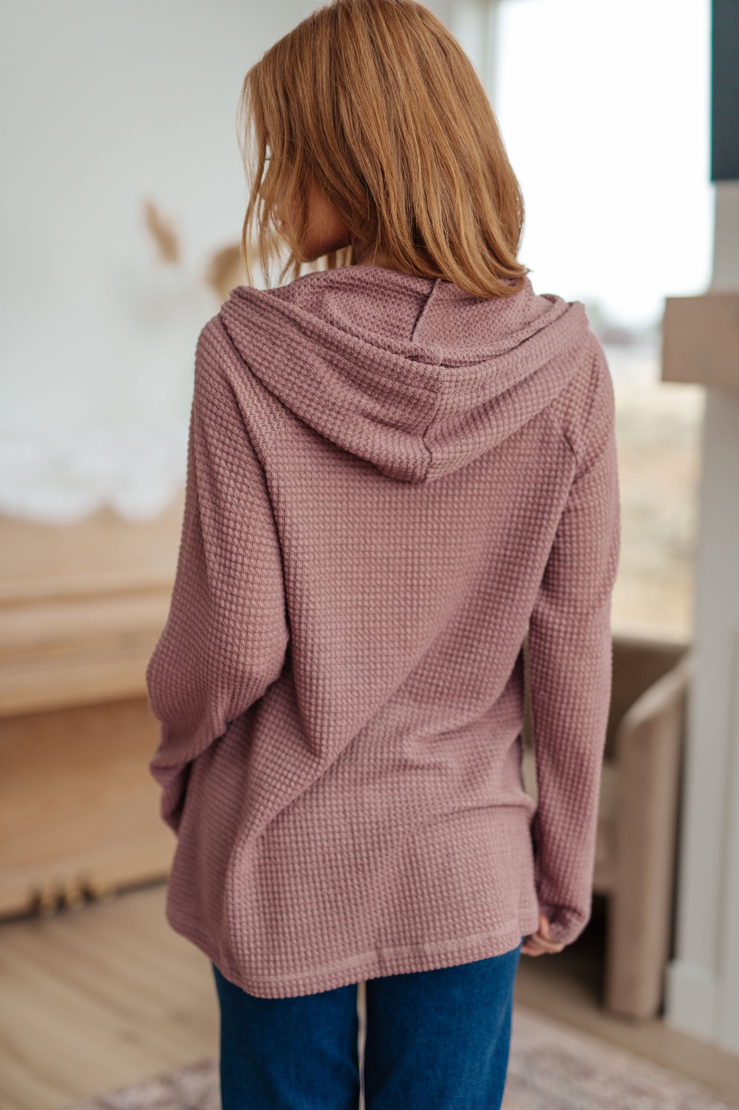 Mauve Hooded Pullover
