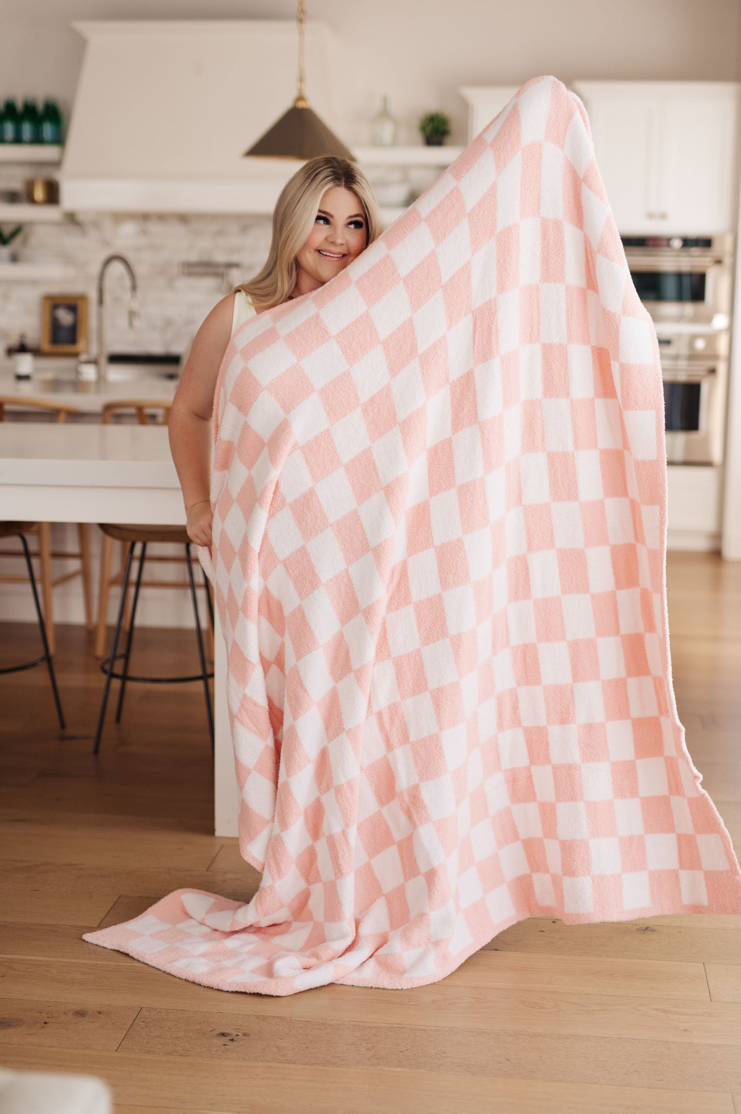 Blanket in Pink Check