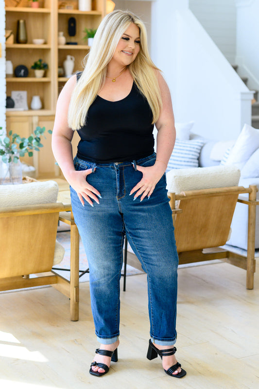 Judy Blue High Rise Boyfriend Jeans - AnnRose Boutique