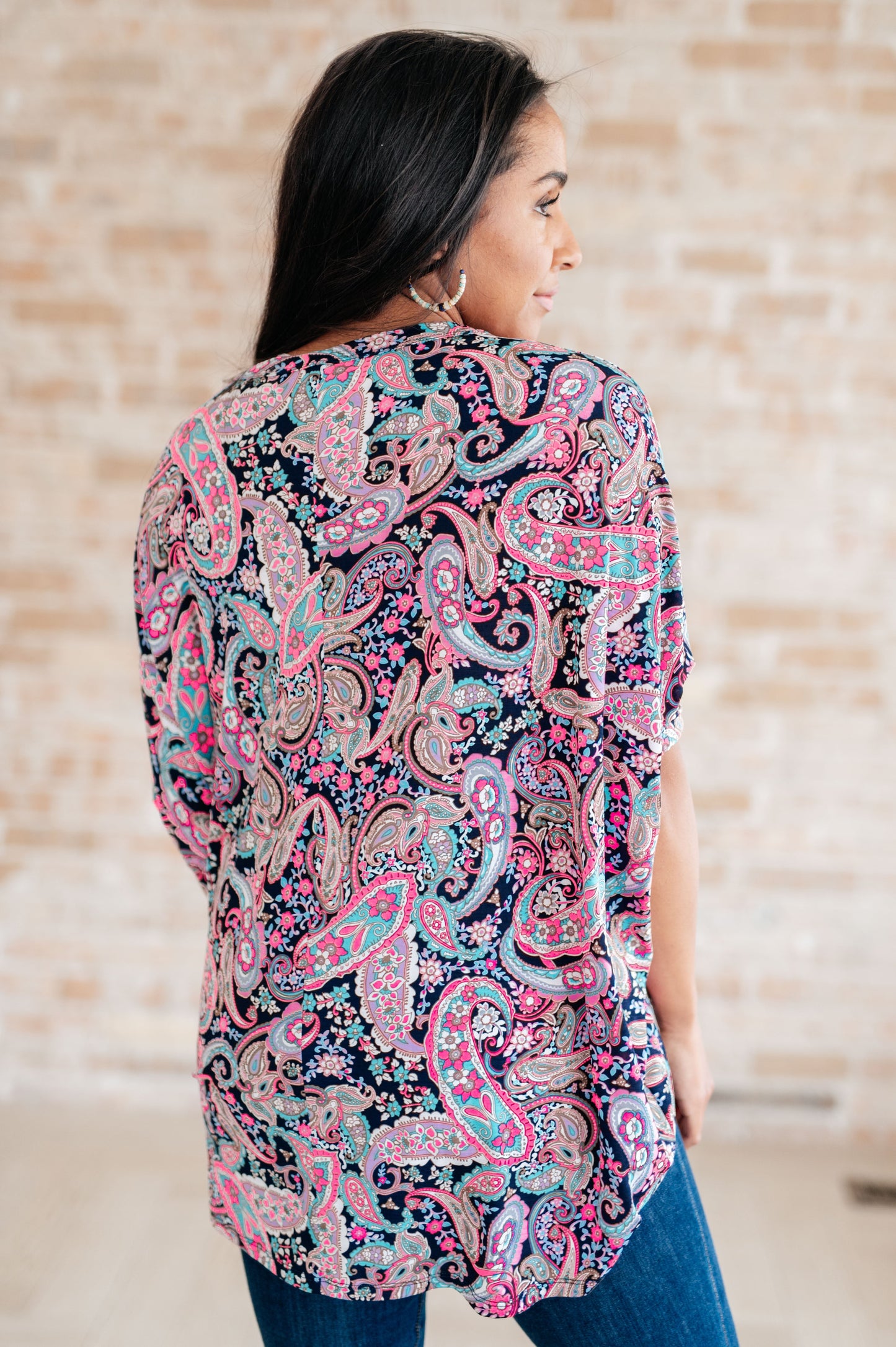 Top in Pink Paisley