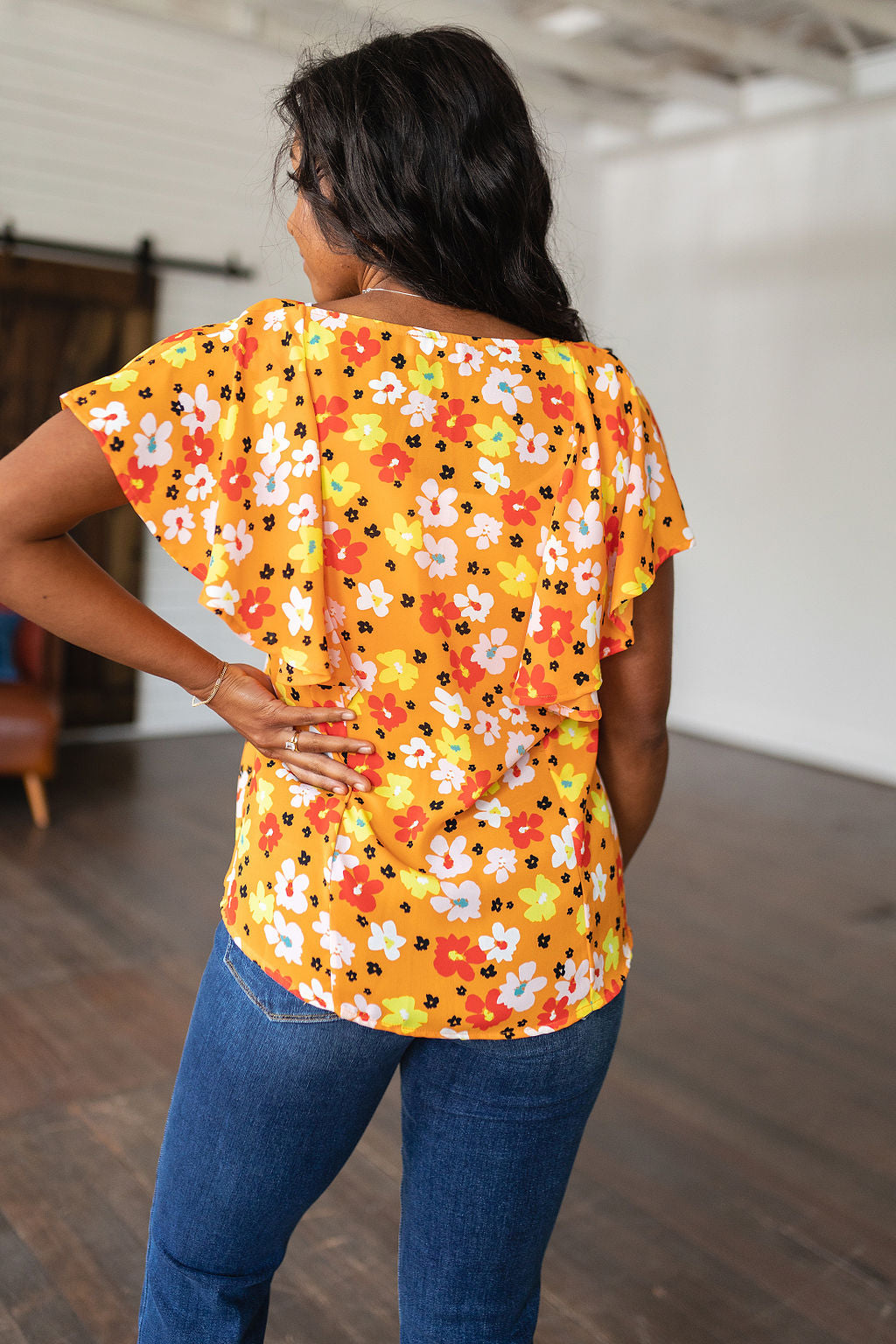 Multi Color Floral Top