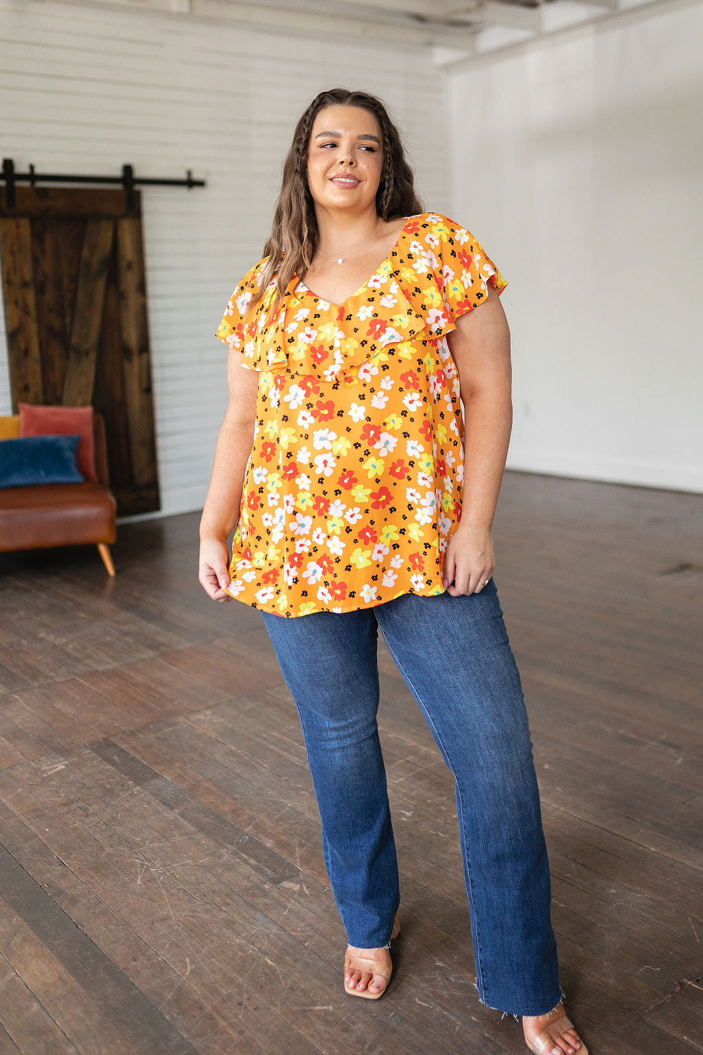 Multi Color Floral Top