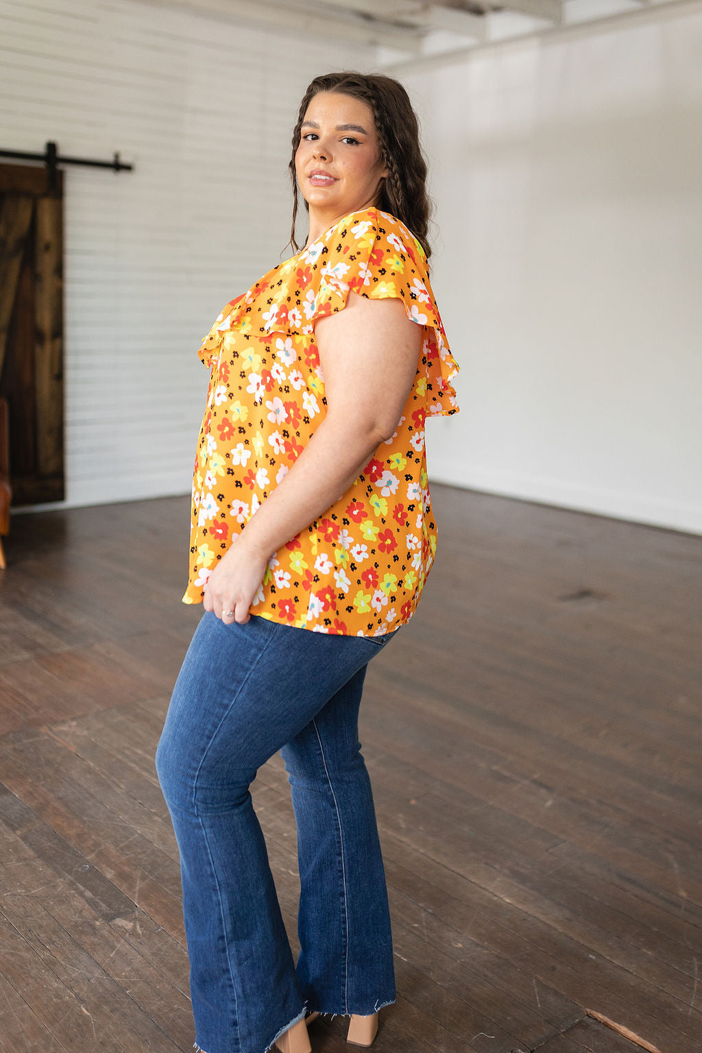 Multi Color Floral Top