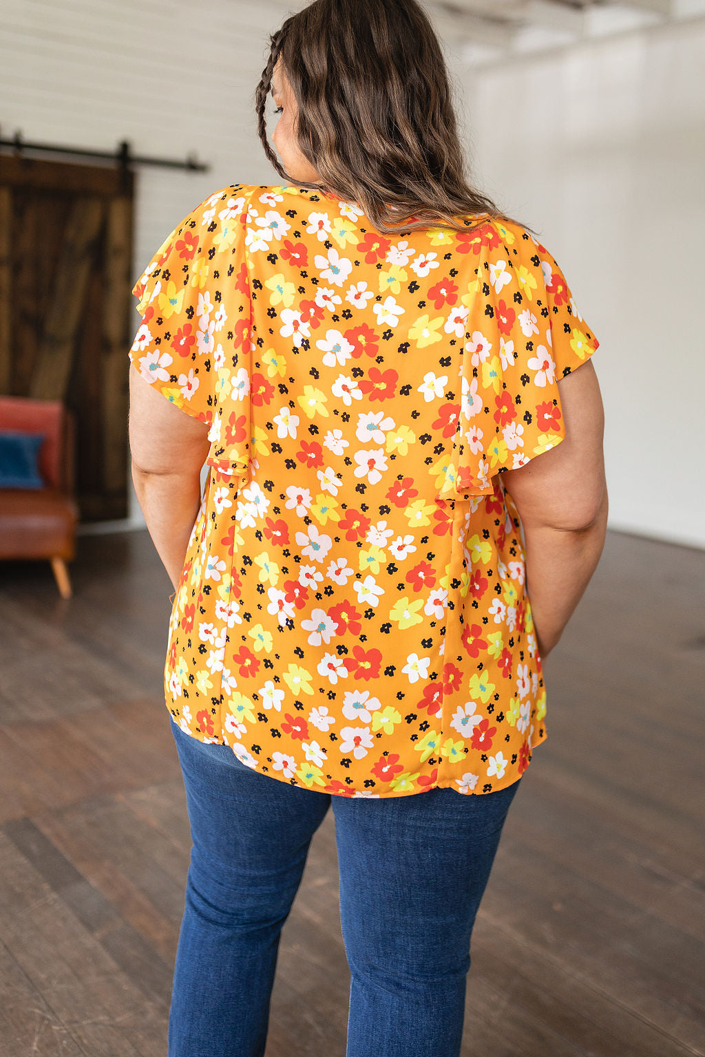 Multi Color Floral Top