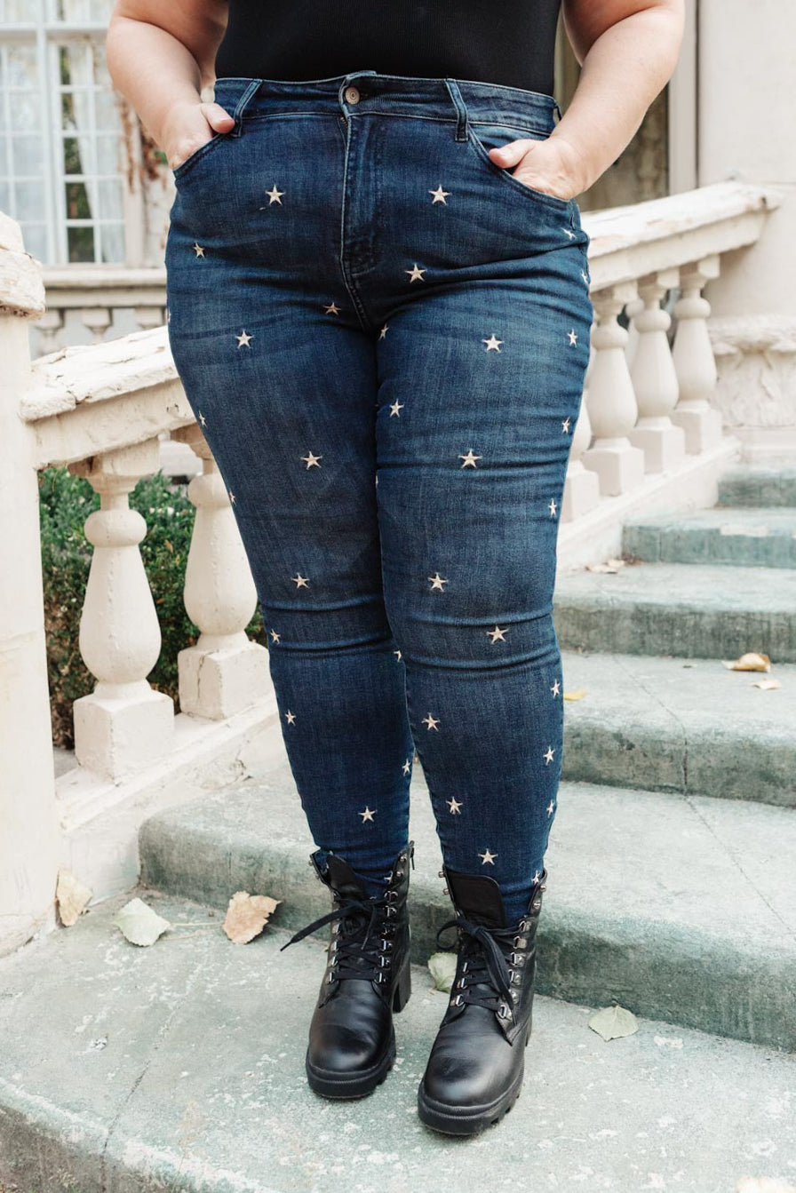 Judy Blue High Rise Starlight Skinnies* - AnnRose Boutique