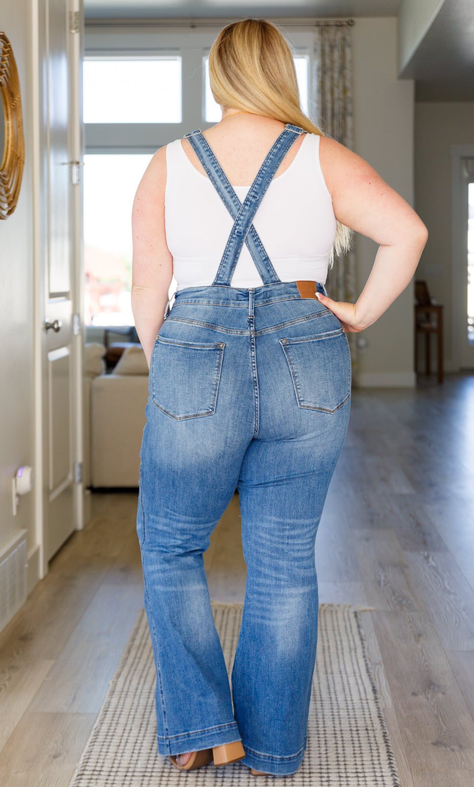 Judy Blue Control Top Retro Flare Overalls