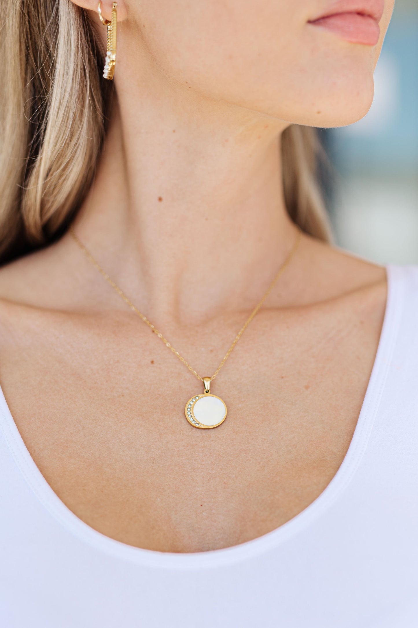 Circle Gold Plated Necklace